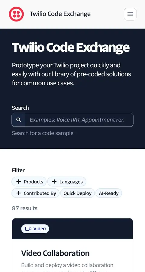 Twilio — Katalog