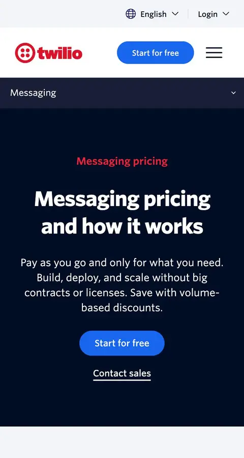 Twilio — Narxlar