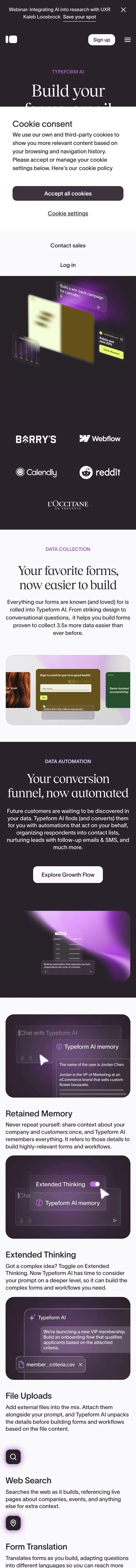 Typeform — Boshqa