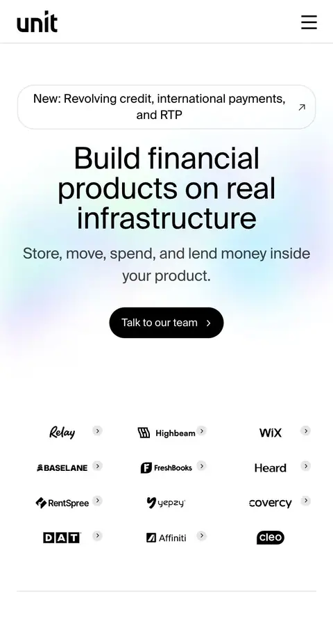 Landing page
