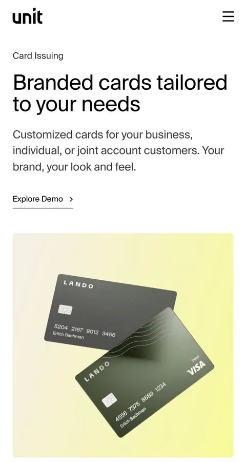 Landing page