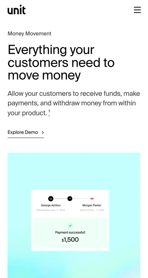 Landing page