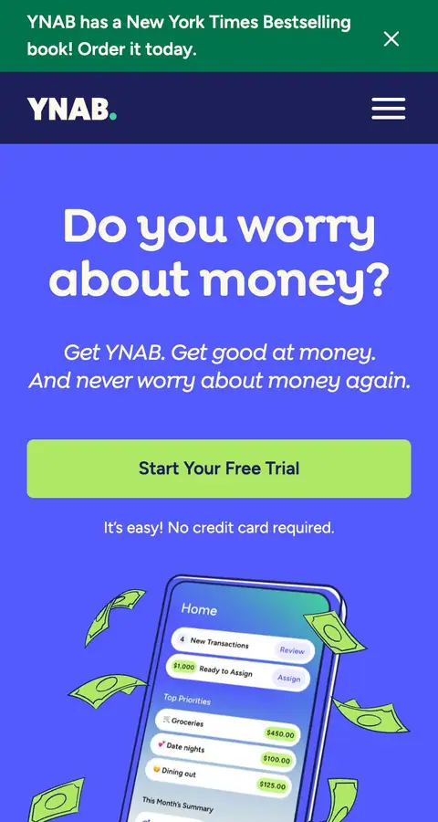 Landing page