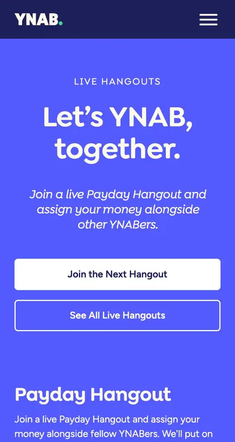 Landing page