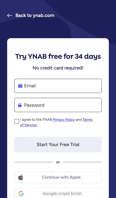 Sign up