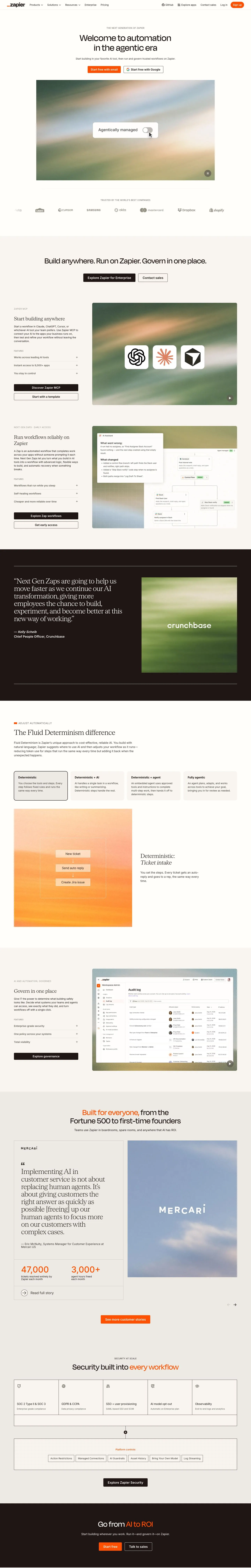 Zapier — Bosh sahifa