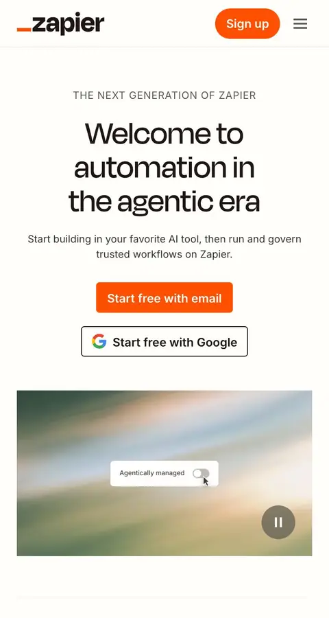 Zapier — Bosh sahifa