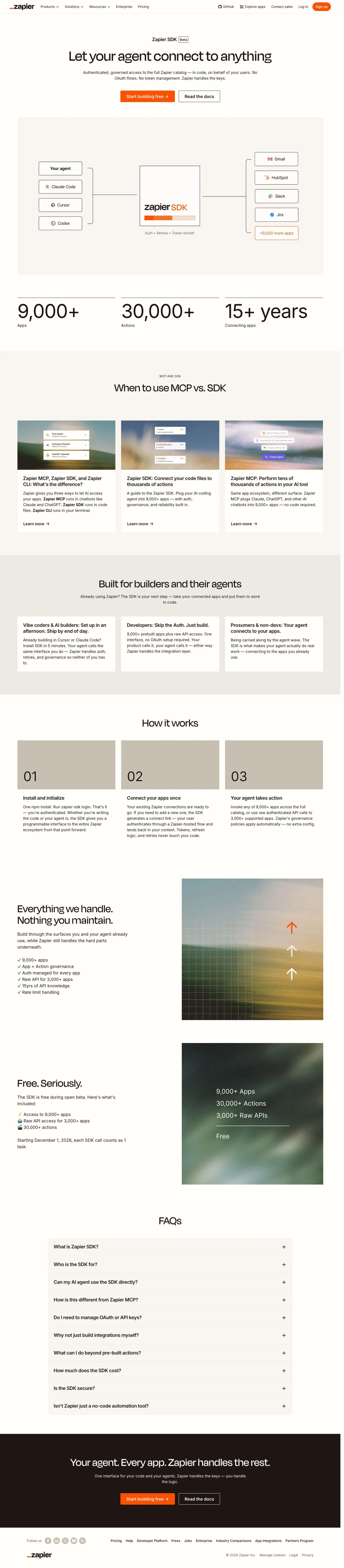 Zapier — Landing page