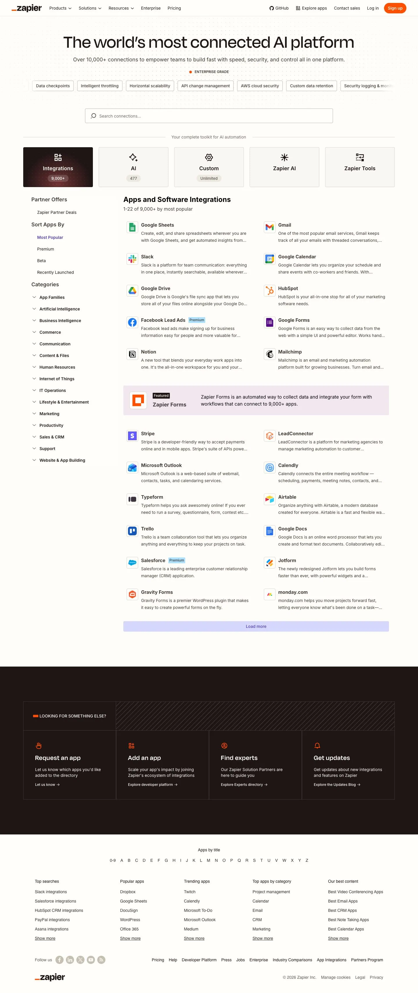 Zapier — Catalog