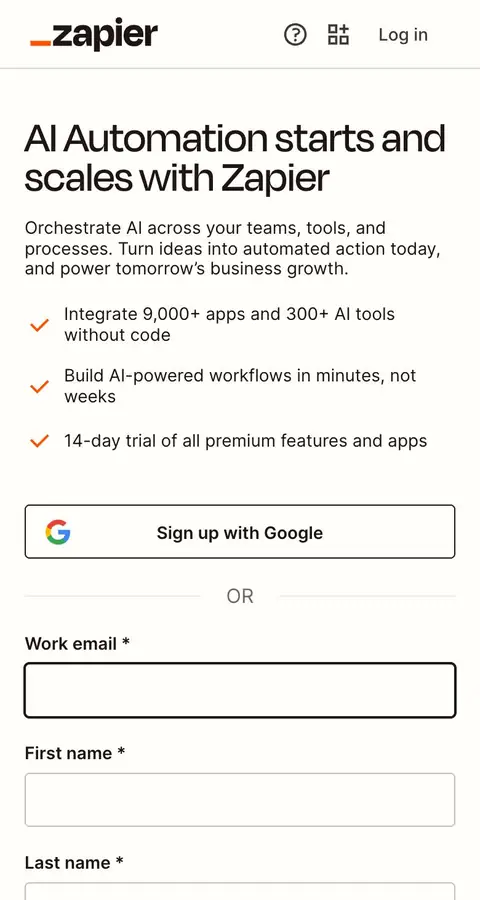 Sign up