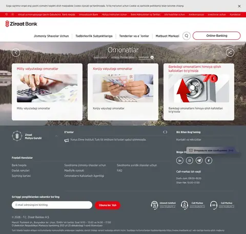 ziraatbank.uz — Katalog