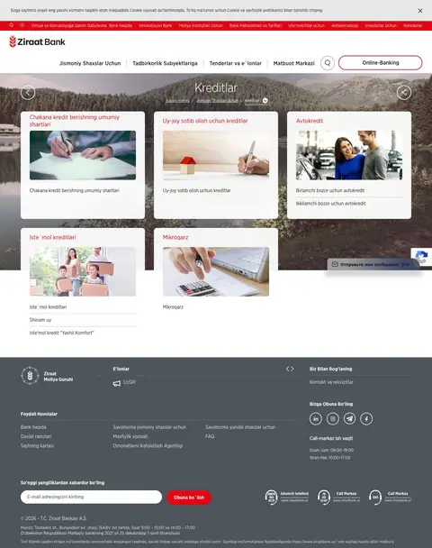 ziraatbank.uz — Katalog