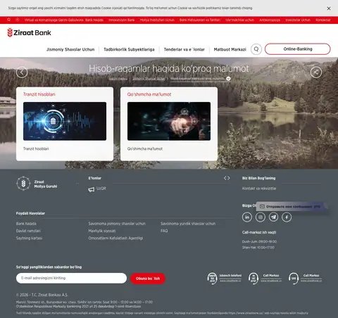 ziraatbank.uz — Katalog